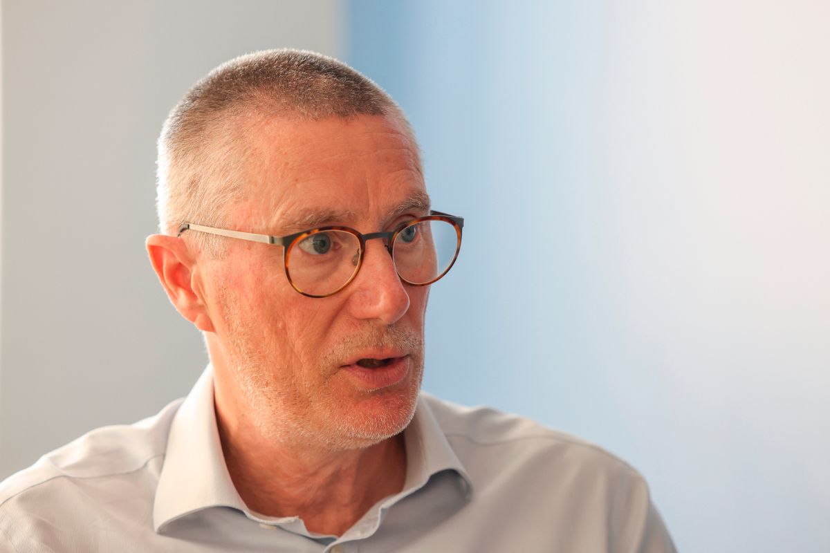 Chief executive of Nottingham University Hospitals NHS Trust (NUH) Anthony May pictured during an interview at The Queen's Medical Centre in Nottingham