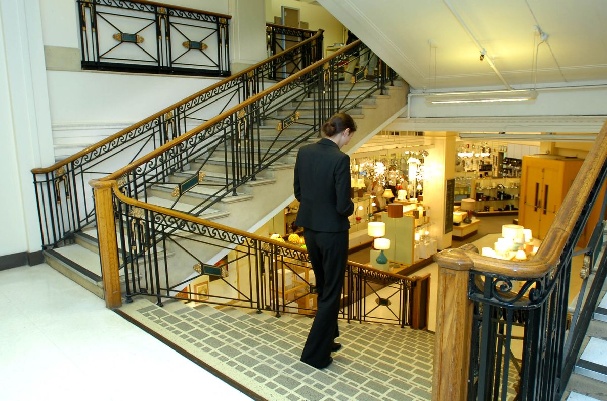 George Henry Lee and the original staircase 