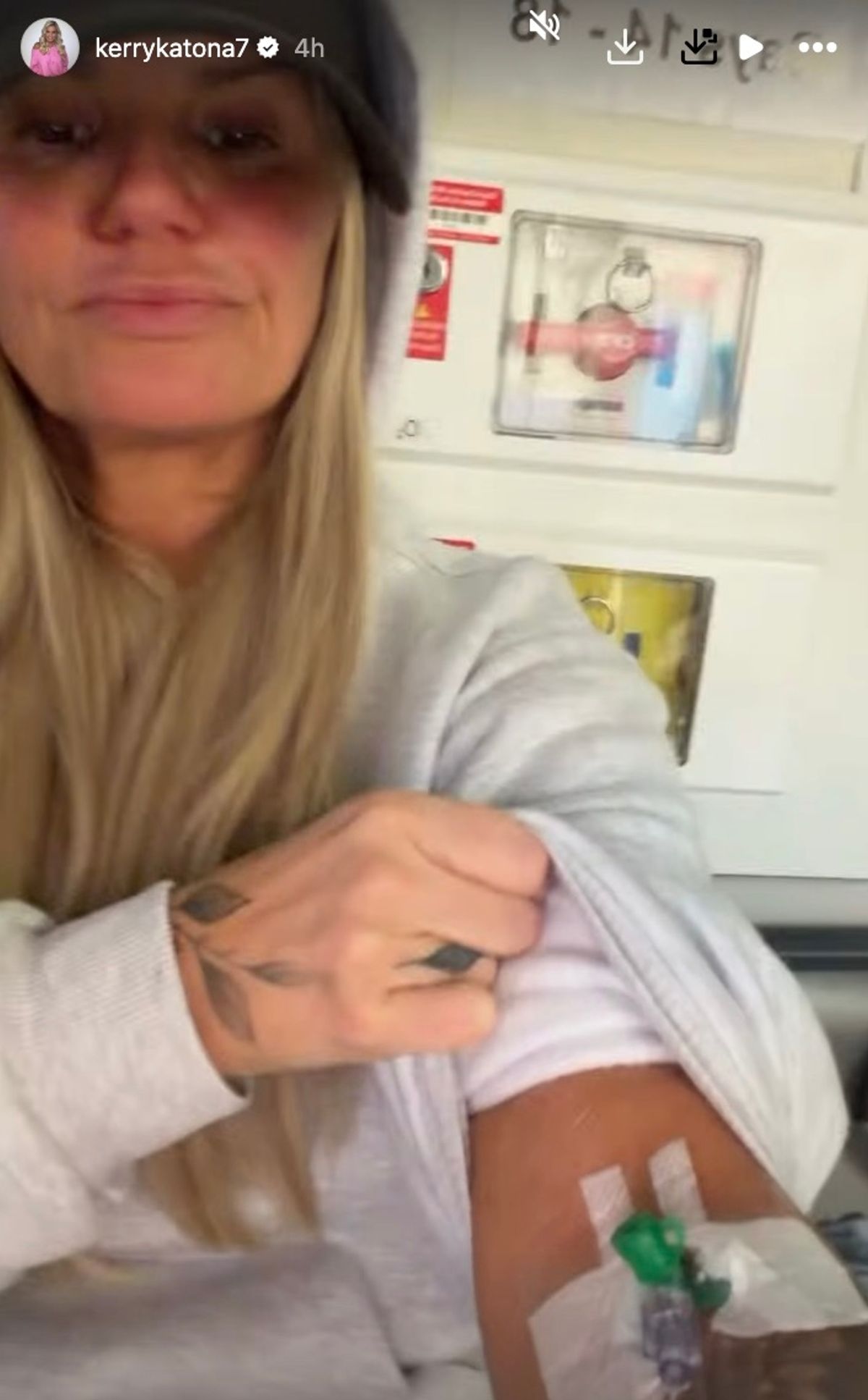 Kerry was treated for a suspected stroke