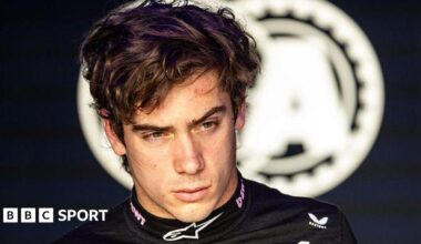 Franco Colapinto of Argentina and Alpine exits the FIA garage at the Japanese Grand Prix