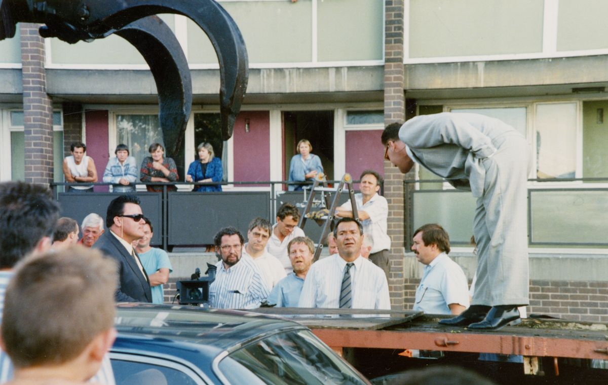 Filming of Boon in Independent Street, Radford