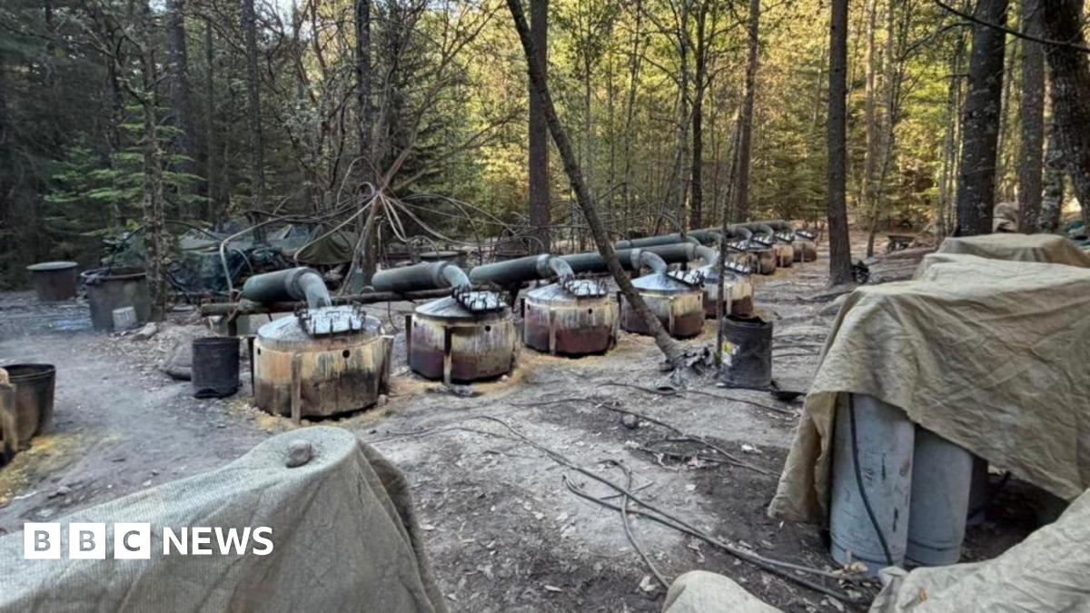 A suspected clandestine methamphetamine processing lab, according to the Attorney General's Office of Chihuahua, discovered during an operation by Mexican authorities in a mountainous area near Guachochi, in Chihuahua state, Mexico, in this handout photo distributed on April 18, 2026.