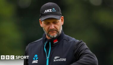 Shane Jurgensen looks at his watch while coaching the New Zealand national team