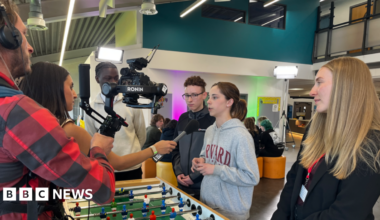 Should under-16s be banned from social media? Watch as teenagers discuss in live BBC special