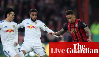 Bournemouth v Leeds, Middlesbrough v Sheffield Wednesday and more: football – live | Sport
