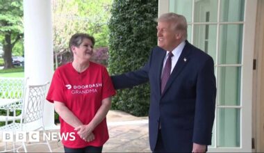 Sharon Simmons and President Trump