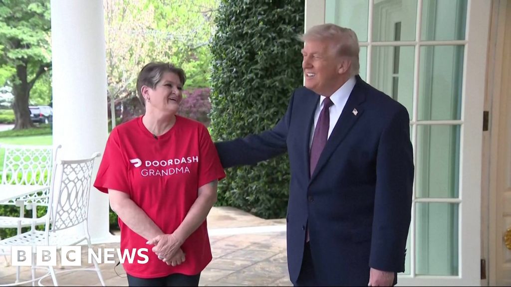 Sharon Simmons and President Trump