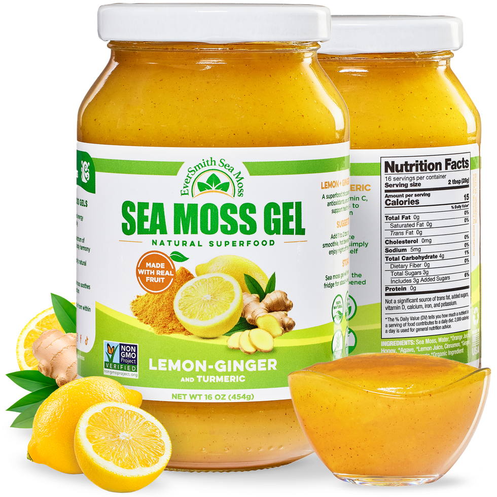 Lemon Ginger Sea Moss Gel + Turmeric