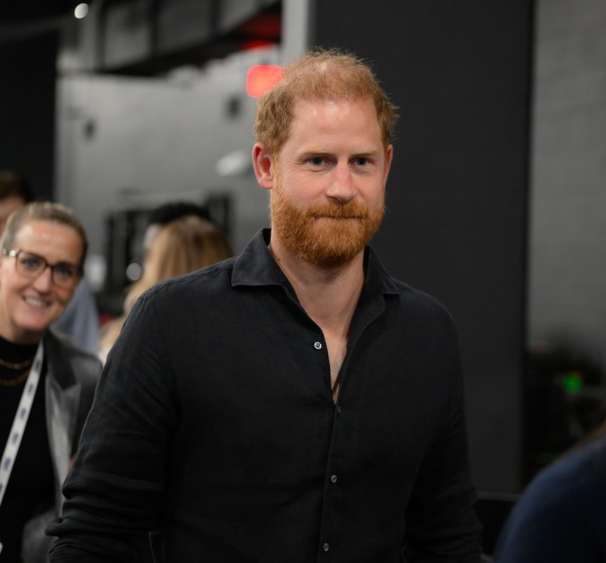 LOS ANGELES, CA - FEB 15: Prince Harry and Meghan Markle, Duchess of Sussex (not seen) attend the NBA All Star 2026 at Intuit Dome, Inglewood, Los Angeles, California, United States on February 15, 2026. (Photo by Tayfun Coskun/Anadolu via Getty Images)