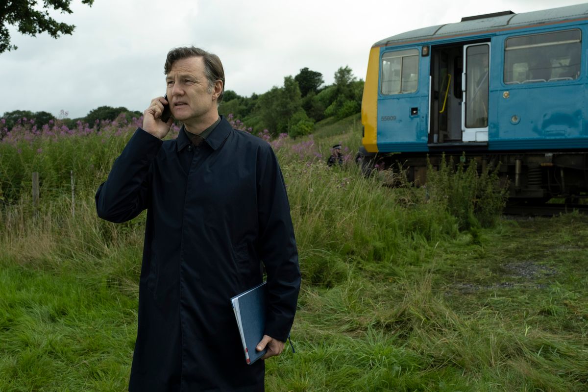 Actor David Morrissey in BBC drama Sherwood 