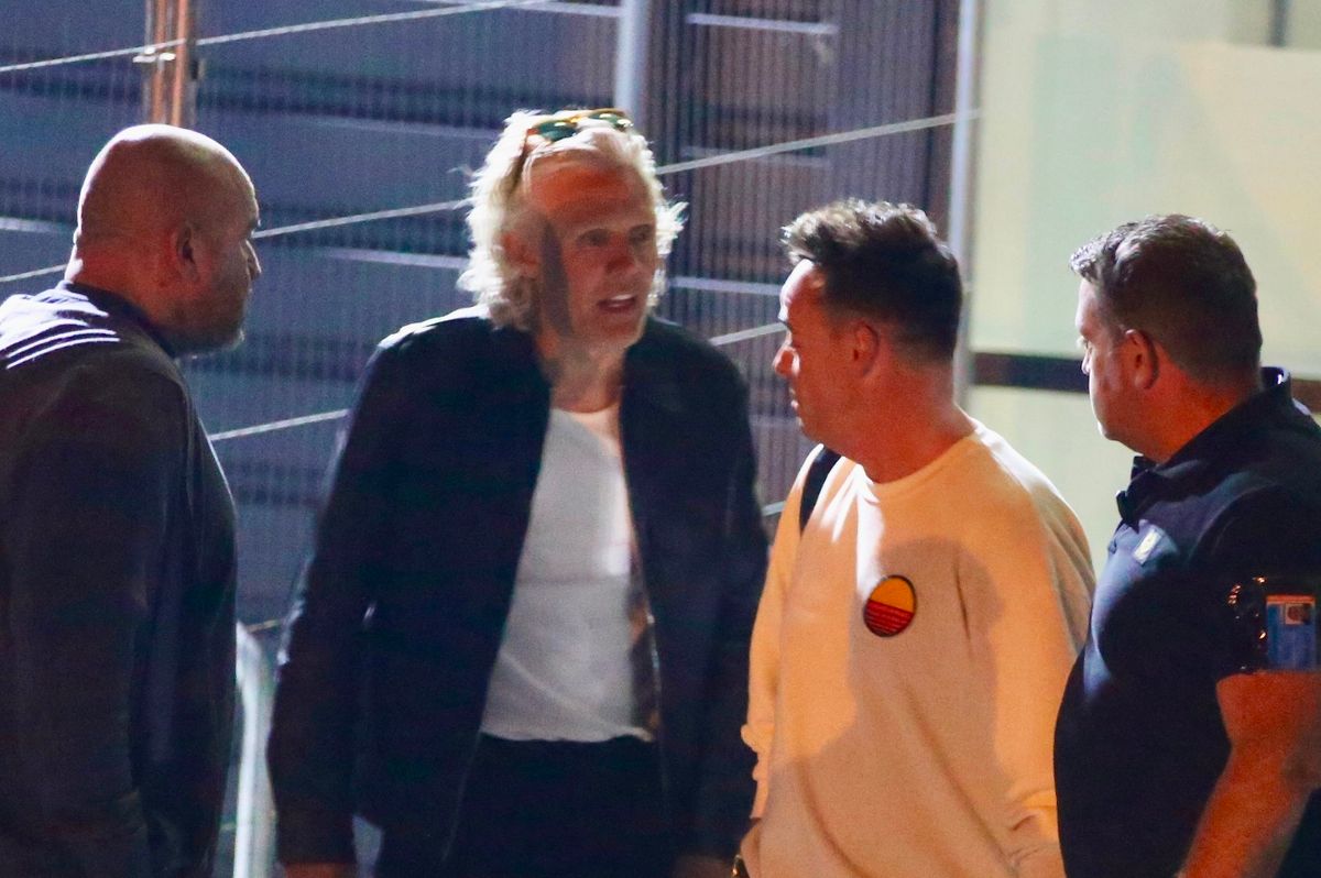 Ant and Jimmy were seen surrounded by security