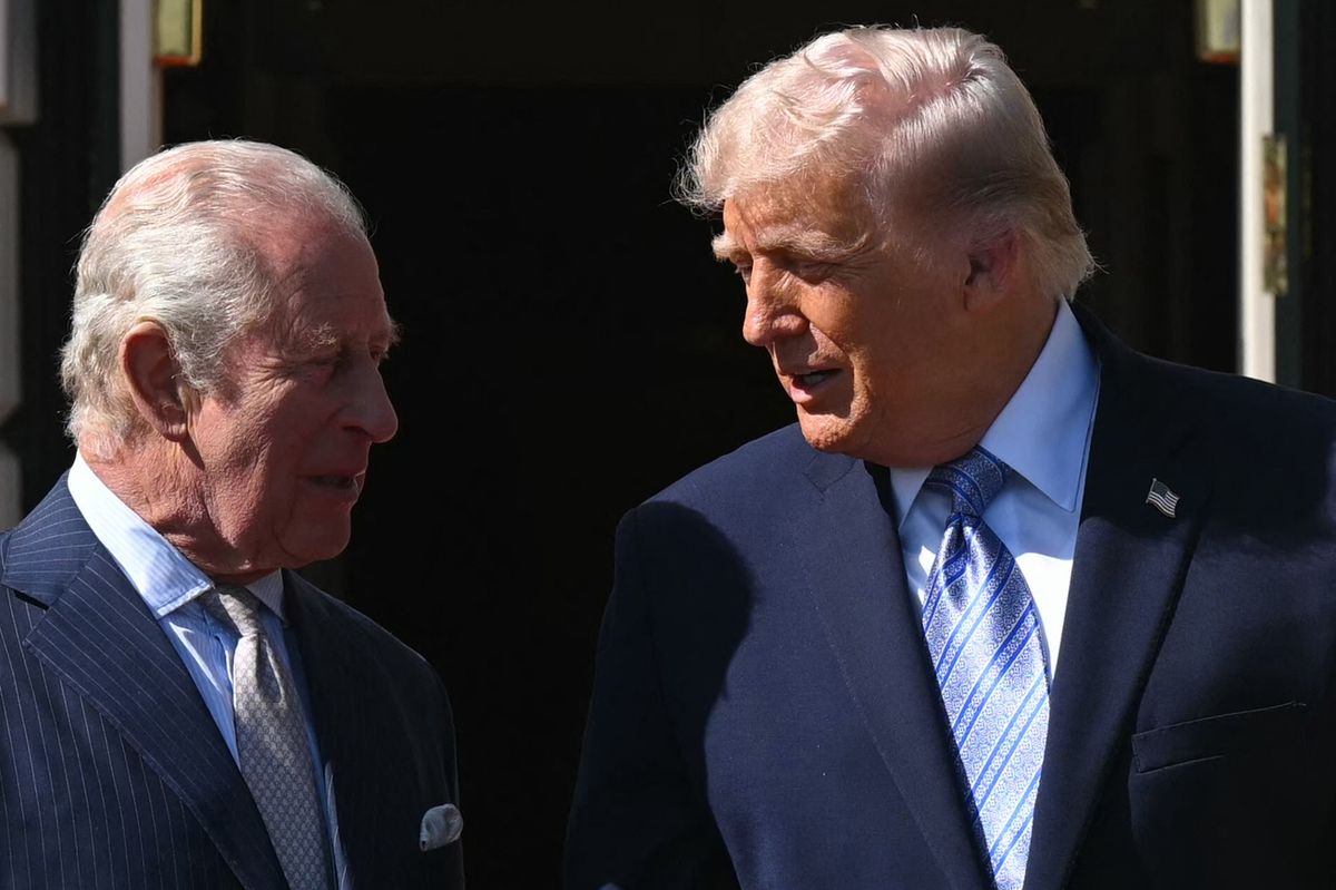 The exchange between King Charles and Donald Trump was not audible