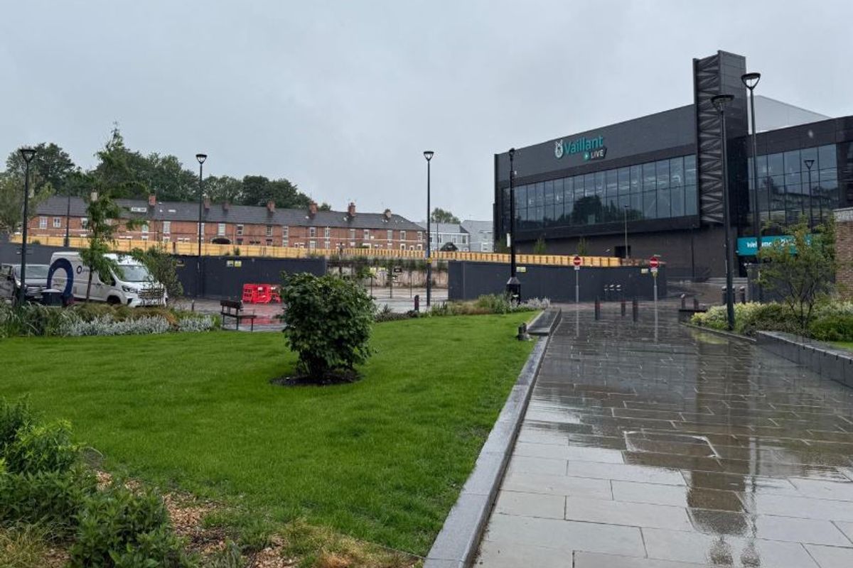 Photo shows the derelict former Duckworth Square, that's shortlisted to become the home of Great British Railways