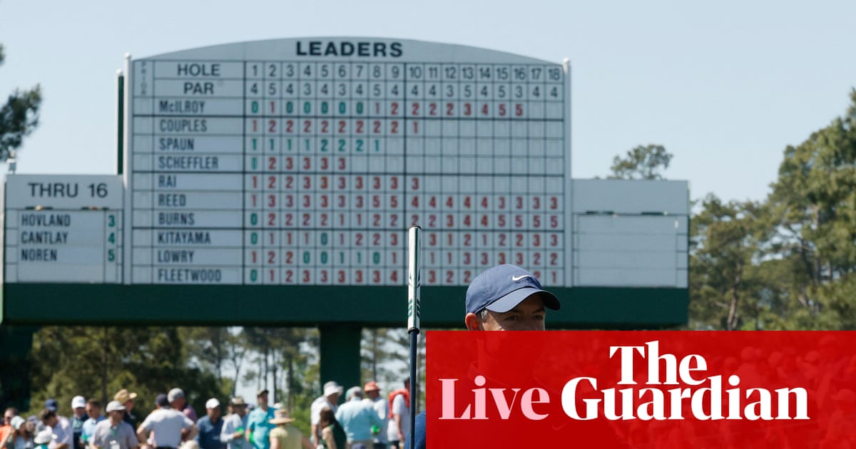 The Masters 2026: Rory McIlroy makes flying start to title defence at Augusta – live | The Masters