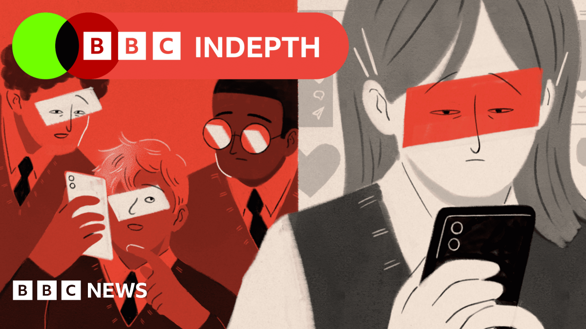 A girl scrolling on her phone