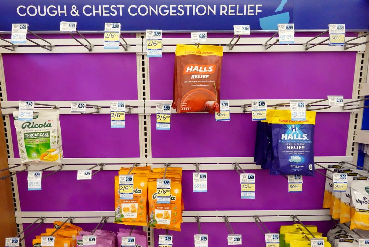 Consumers should also check their medicine cabinets for cough drops that were recently recalled (Getty)