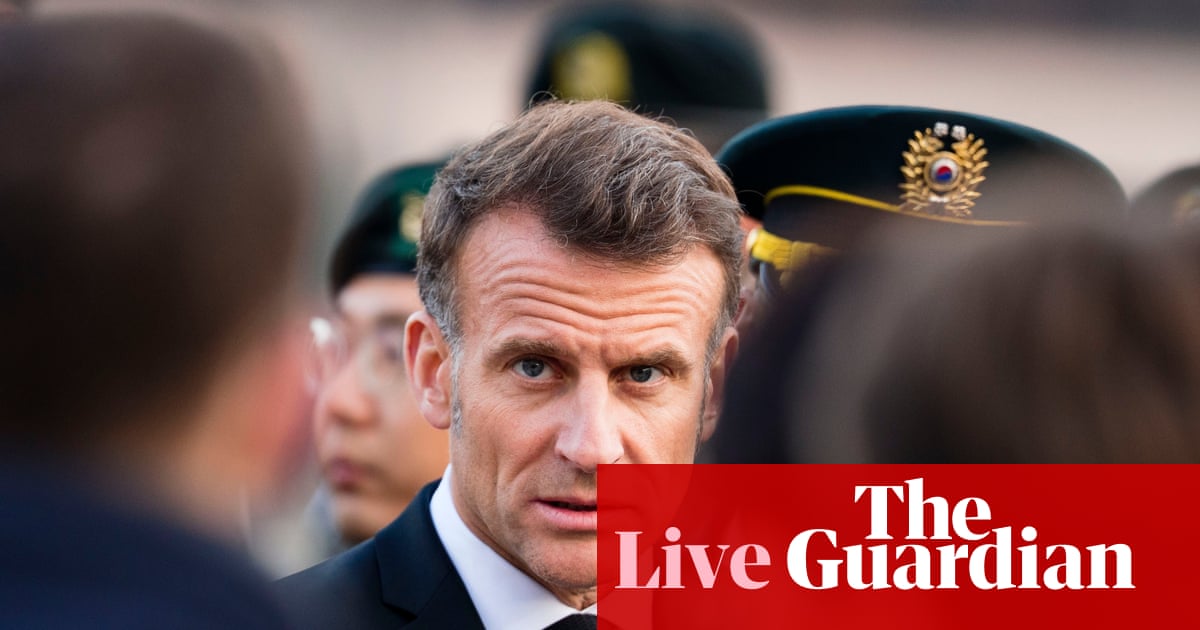 Macron criticises Trump, says ‘unrealistic’ to reopen strait of Hormuz by force – Middle East crisis live | US-Israel war on Iran