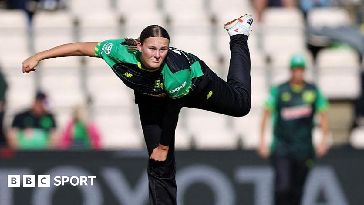 Tilly Corteen-Coleman bowling for Southern Brave