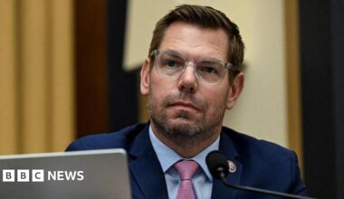 U.S. Representative Eric Swalwell (D-CA) attends a House Judiciary Committee hearing in 2025