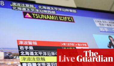 Japan tsunami alert issued following powerful earthquake off northern coast – follow latest | Japan