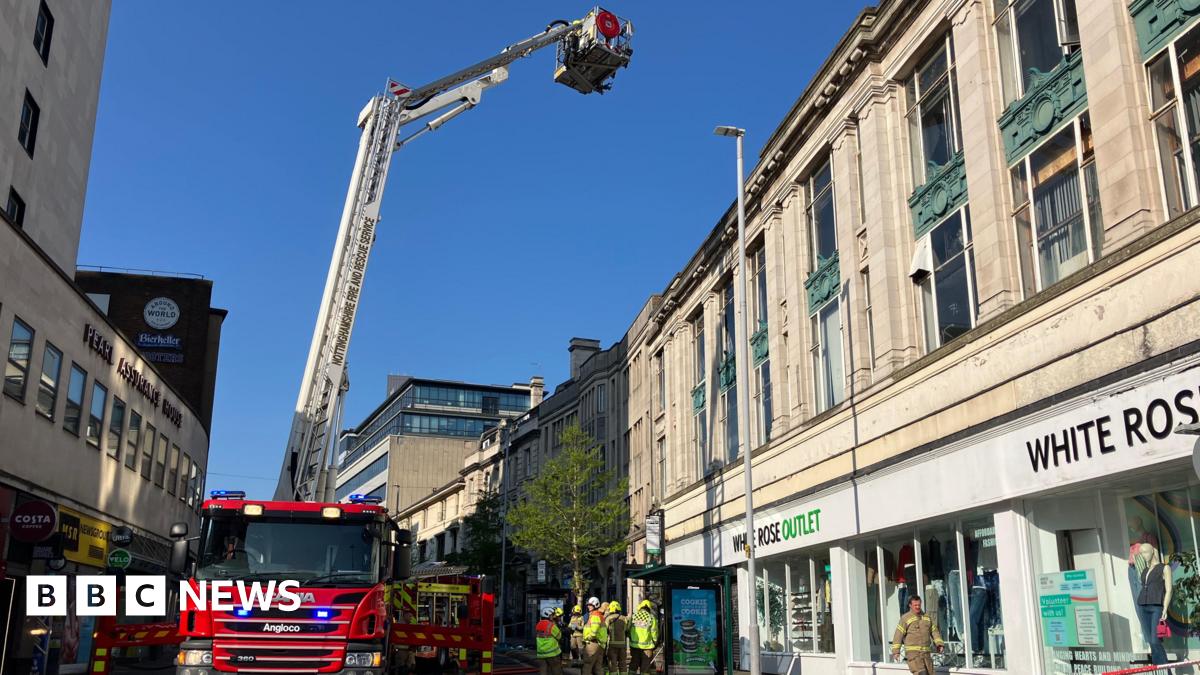 Firefighters in attendance in Nottingham city centre