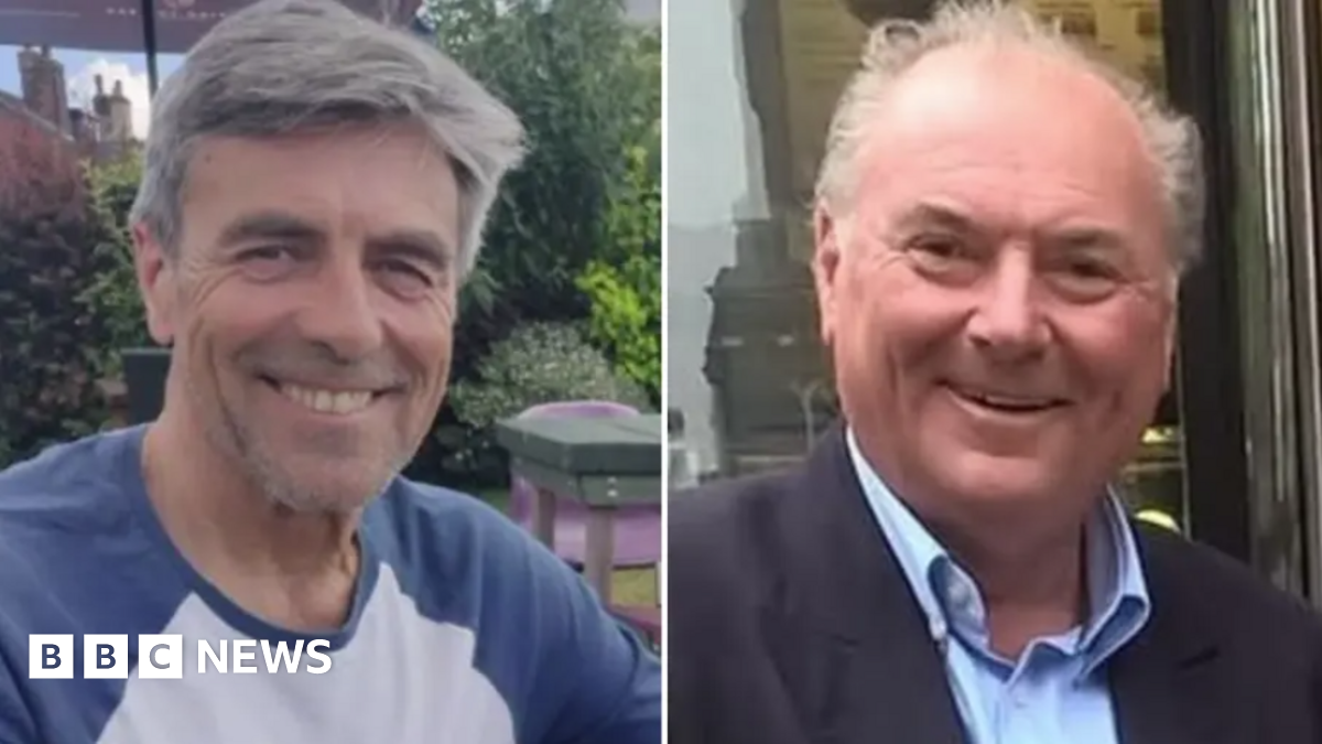 Edward Browne (left) and James Litchfield (right) died at the scene