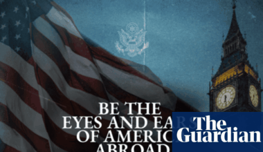 US ad for ‘eyes and ears’ abroad featuring Big Ben stirs diplomatic unease | UK news
