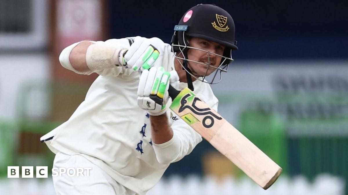 Sussex opener Daniel Hughes plays a shot