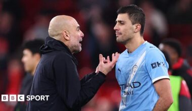 Pep Guardiola and Rodri