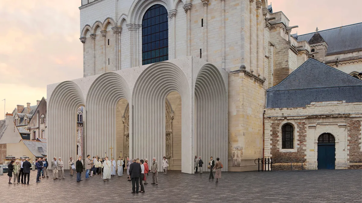 Architectural jewel or ‘wart’? New cathedral porch divides France