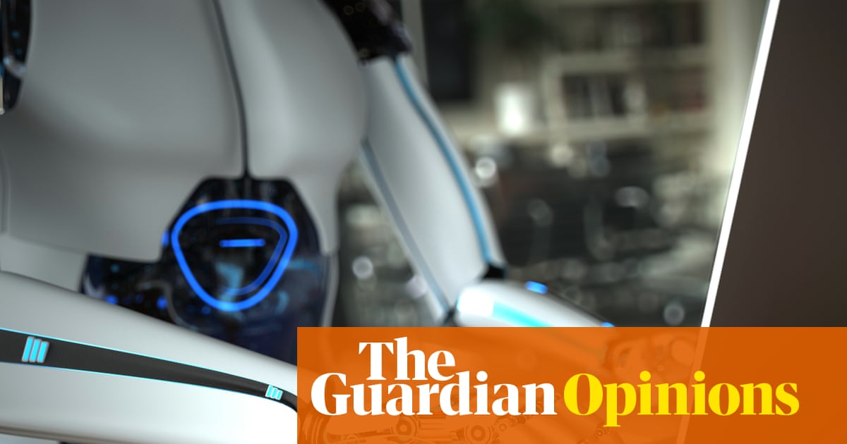 Could AI write this column? In a world of slop-inion, I’m certifying myself human | Peter Lewis