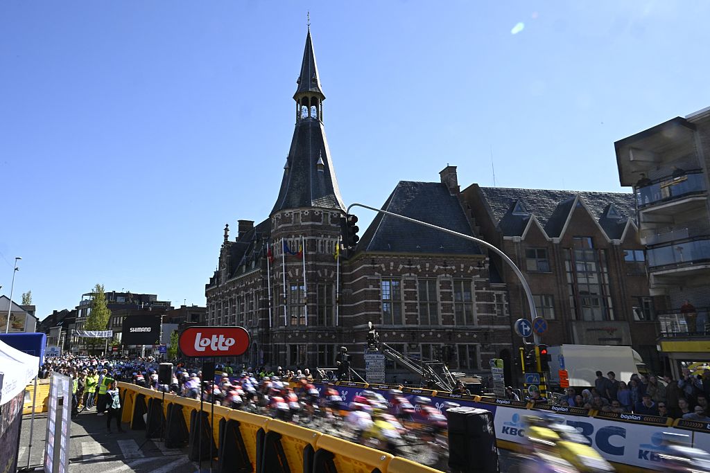 The start of the women's race of the 'Scheldeprijs' one day cycling event, 130,3km from and to Schoten on Wednesday 08 April 2026.BELGA PHOTO TOM GOYVAERTS (Photo by Tom Goyvaerts / BELGA MAG / Belga / AFP via Getty Images)