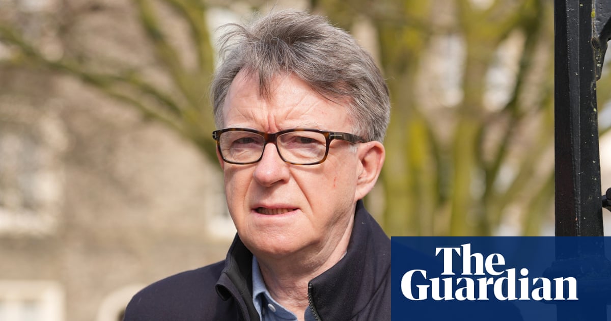 Peter Mandelson faces fixed-penalty notice for urinating in public | UK news