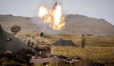 Amid controversies between the U.S. and the United Kingdom over Malvinas, this is the deployment of British Armed Forces on the islands