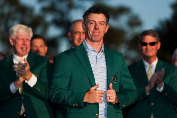 Rory McIlroy of Northern Ireland reacts