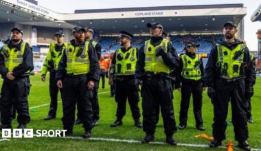 Police at Ibrox Stadium