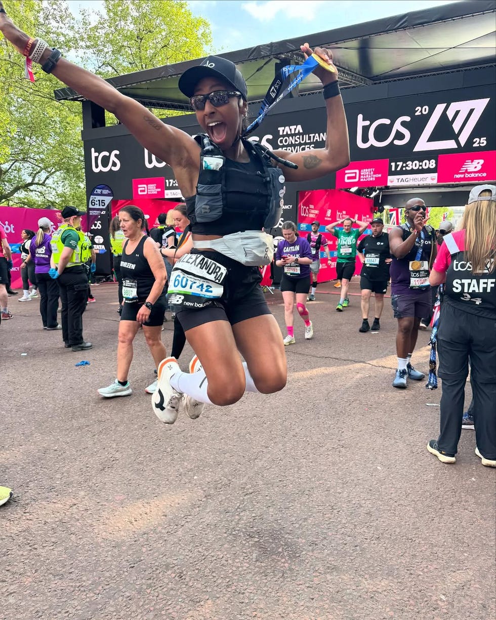 alexandra burke marathon training