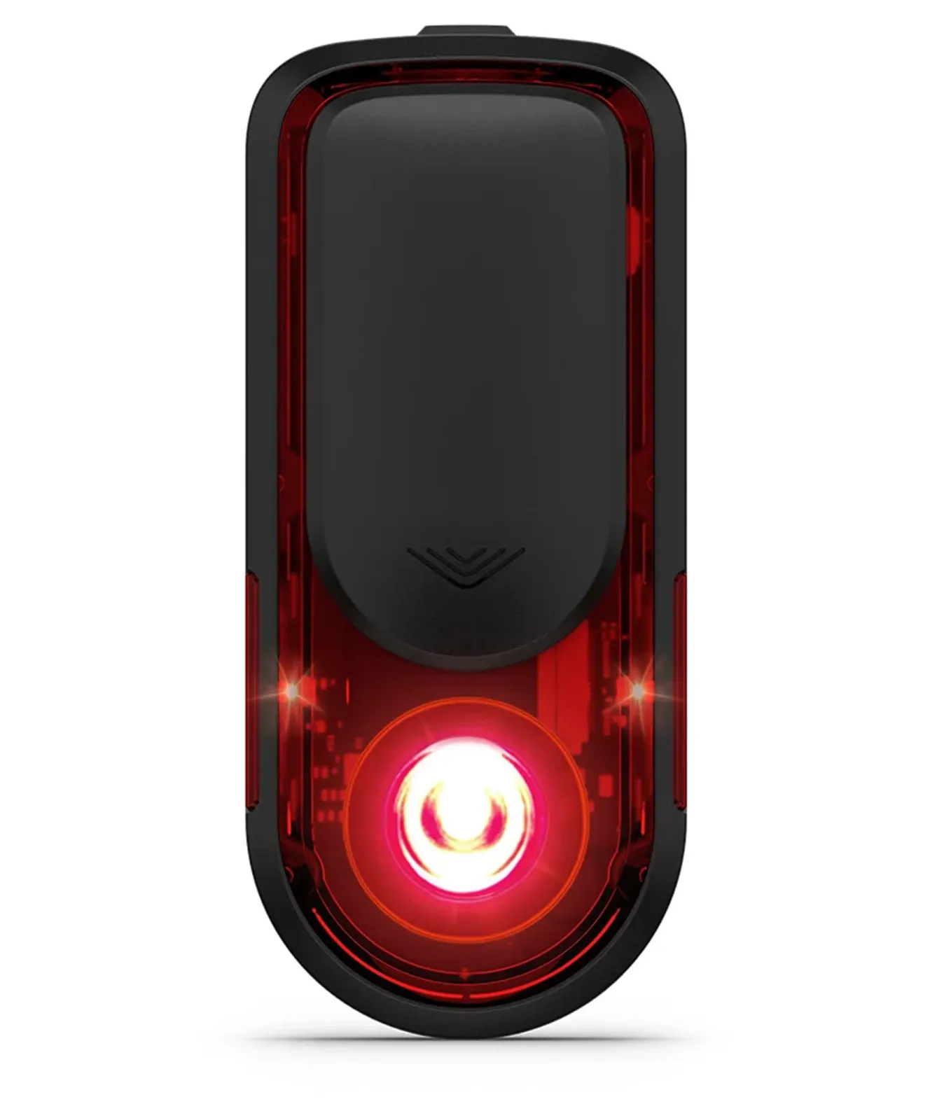 Garmin Varia RearVue 820 with red light illuminated.