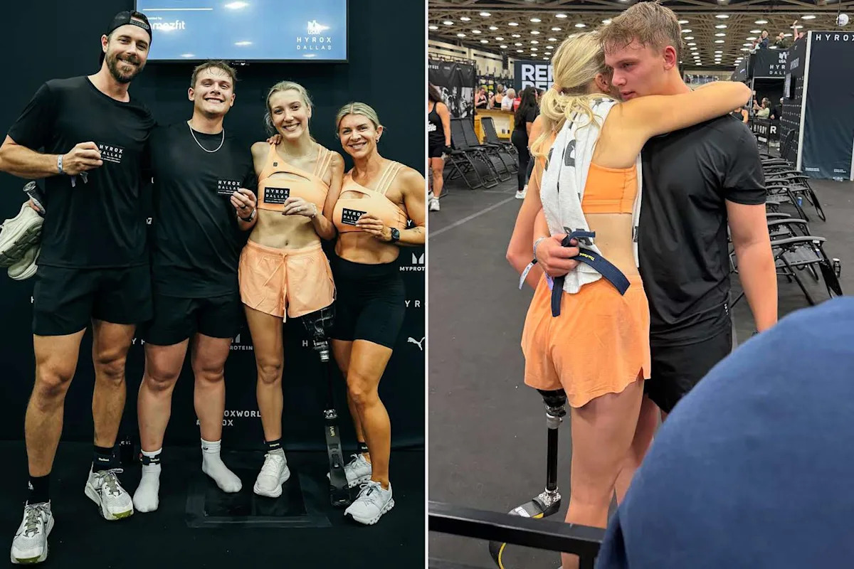 Woman Who Lost Her Leg After Being Ejected from Car Completes HYROX Fitness Race, Which Made Her 'So Sweaty' Her Prosthetic Fell Off (Exclusive)