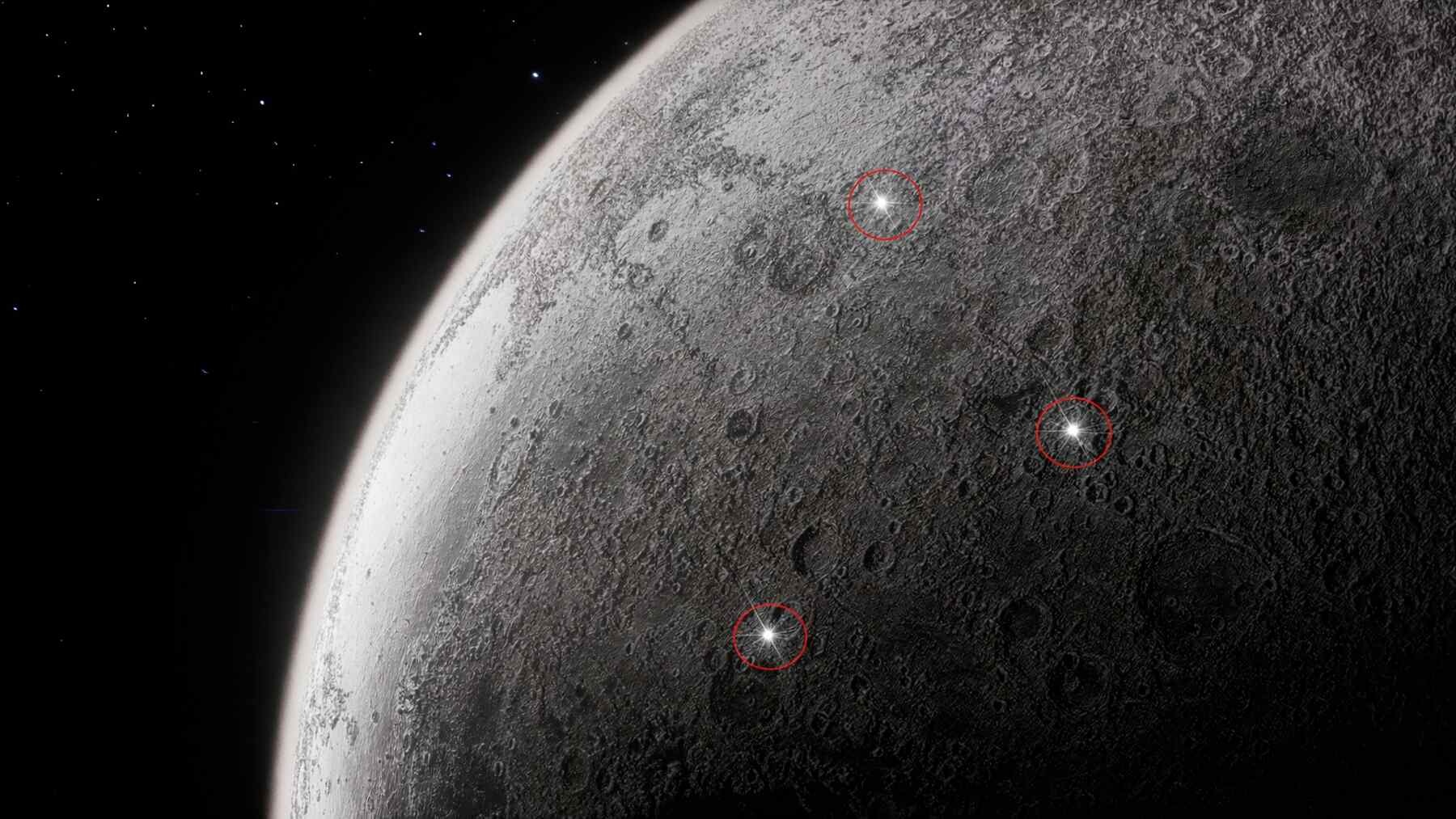 Artemis crew spot brief flashes on Moon