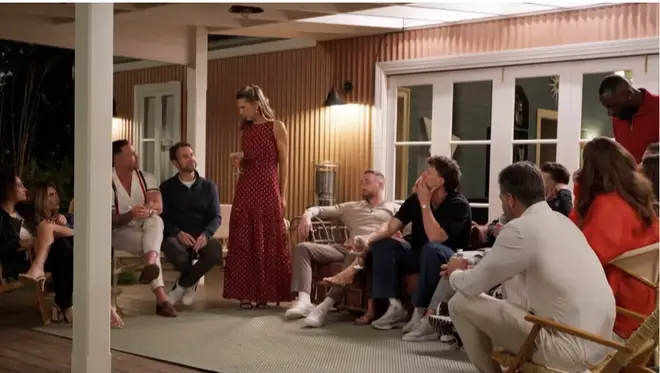 The group pictured at the retreat.