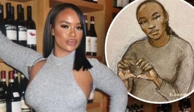 X Factor finalist makes heart sign in court as she's accused of hitting influencer with car - leaving her fighting for life