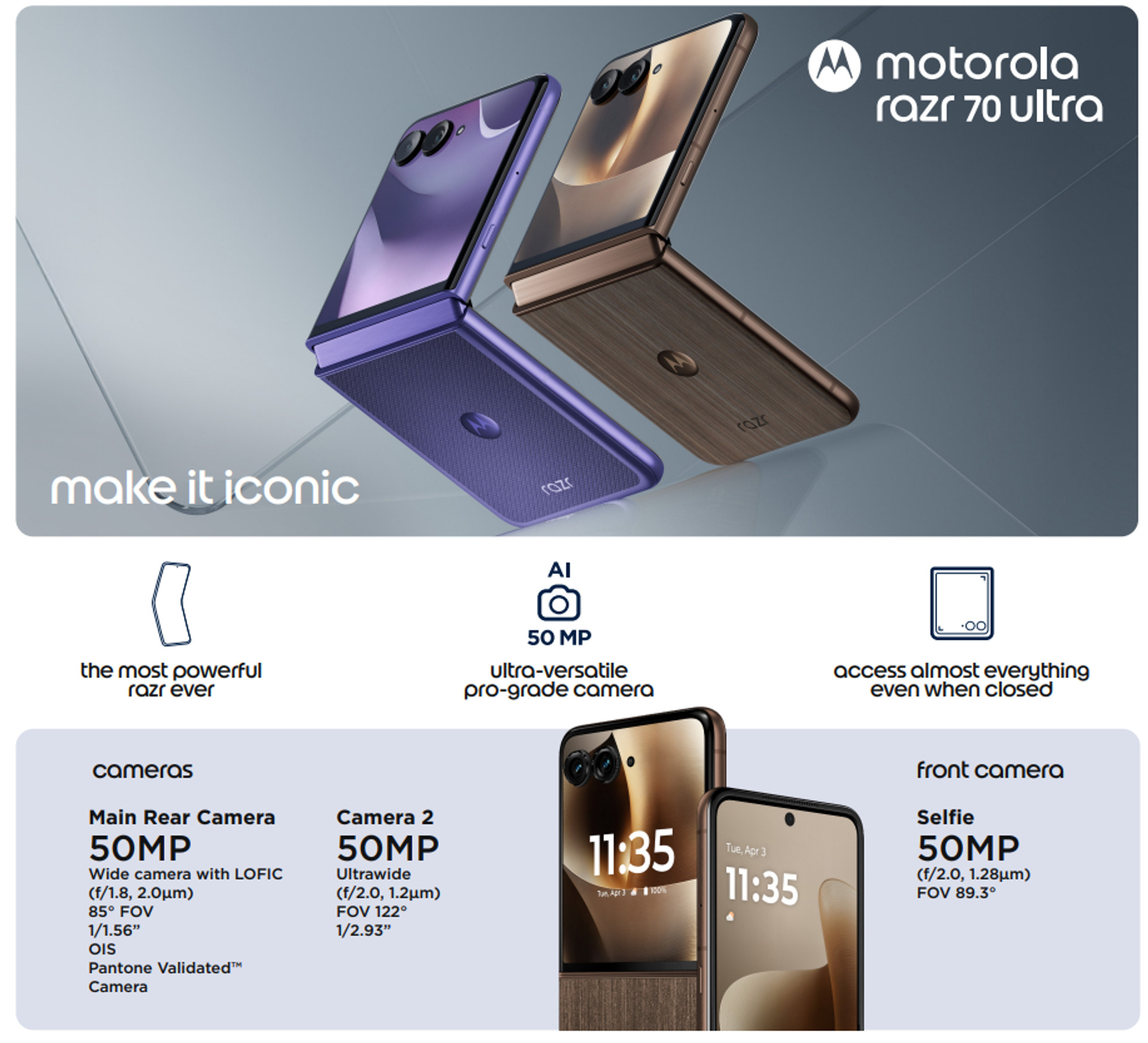 Motorola introduced foldable smartphones razr 70 and 70 ultra