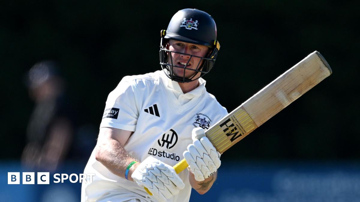 Miles Hammond batting for Gloucestershire.
