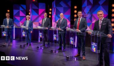 Scottish election 2026: Leaders debate clashes over energy, spending, immigration and the NHS