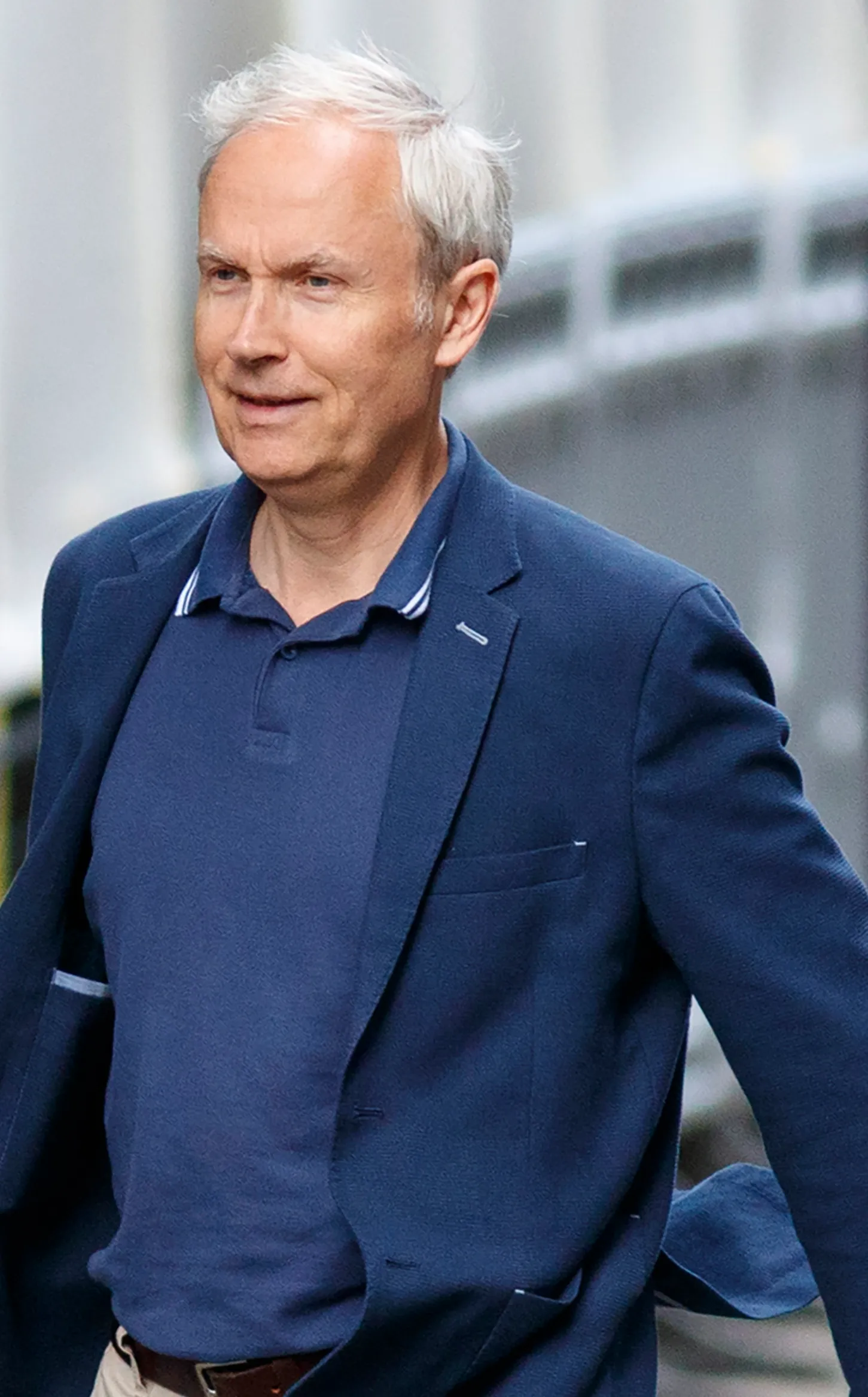 Kathryn Parsons and Luke Johnson arriving in Downing Street for a business summit.