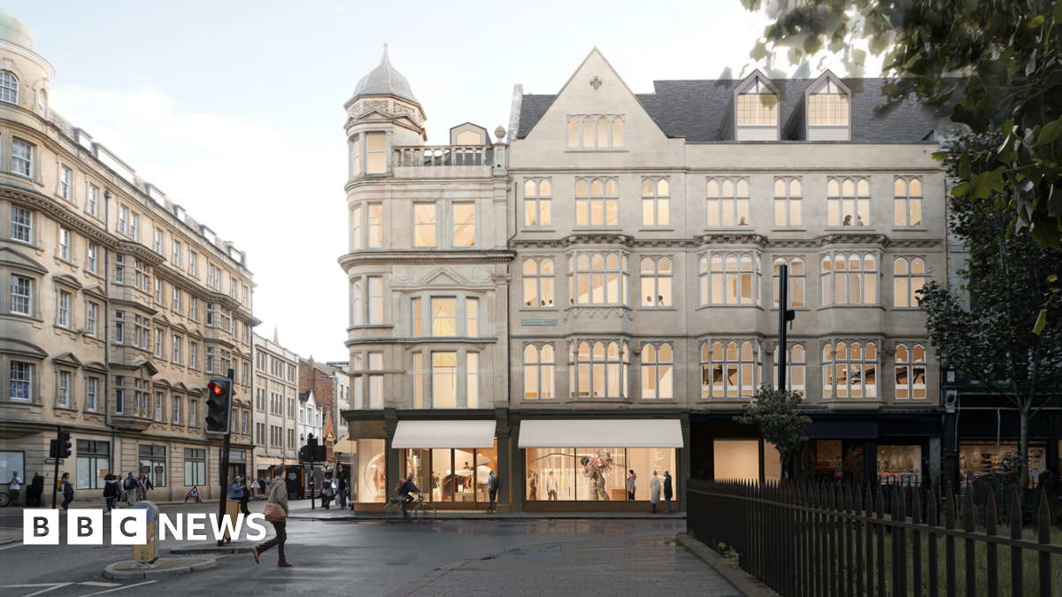 A general view picture of how the former Debenhams store could look with lab space inside the building and a traffic light towards George Street on the left of the picture.