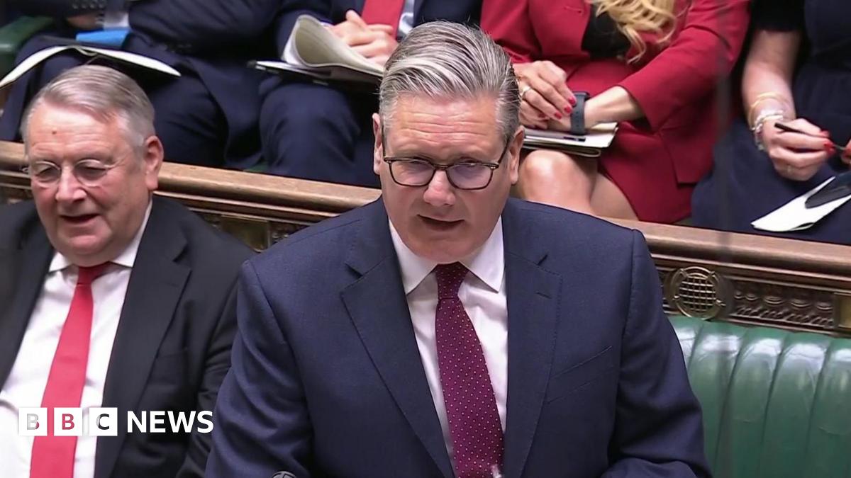 Keir Starmer standing in the House of Commons.