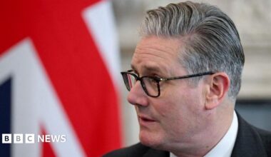 Thin, red banner promoting the Politics Essential newsletter with text saying, “Get the latest political analysis and big moments, delivered straight to your inbox every weekday”. There is also an image of the Houses of Parliament.