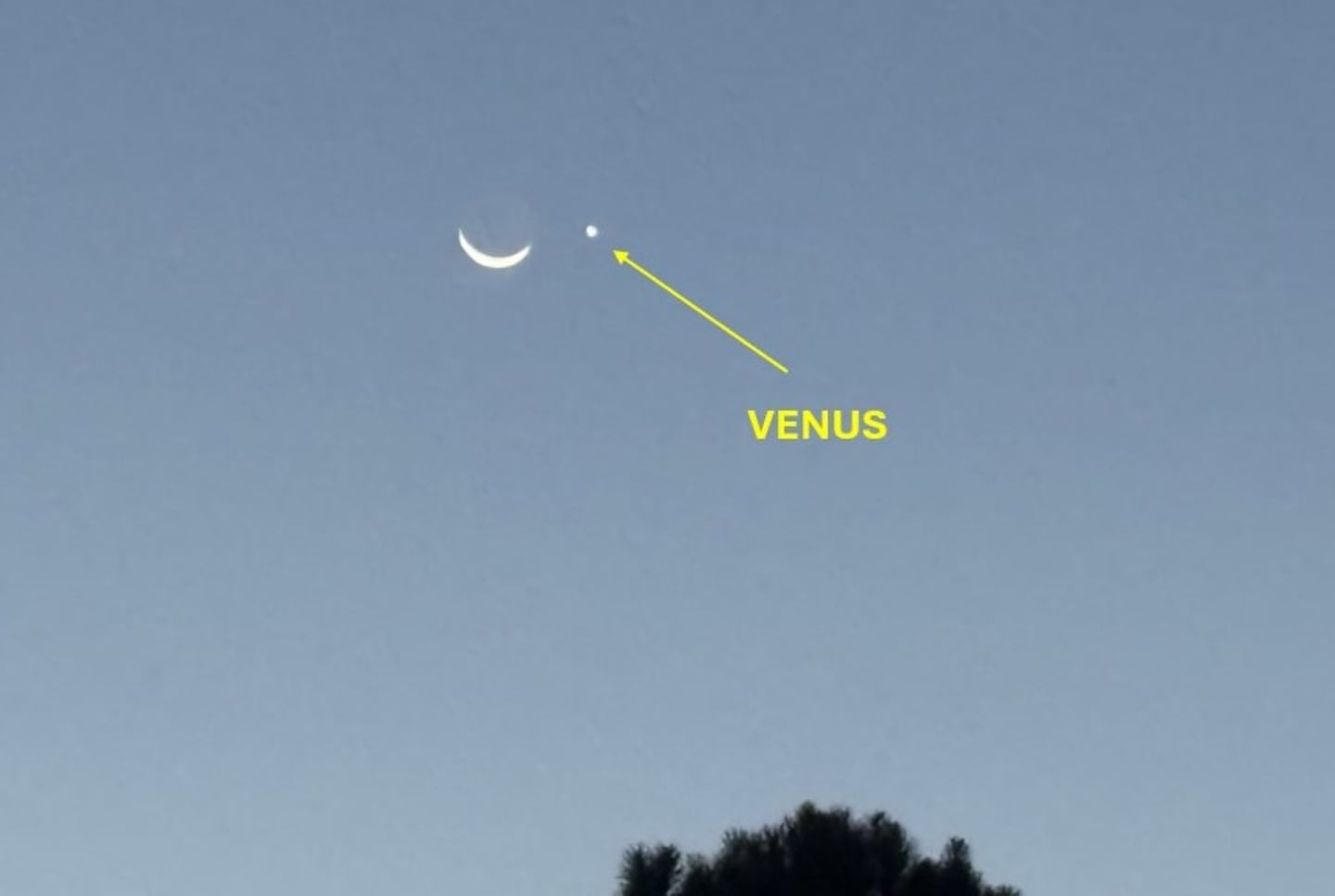 A conjunction of the moon and Venus in September 2025. A similar pairing is expected on April 19, 2026.